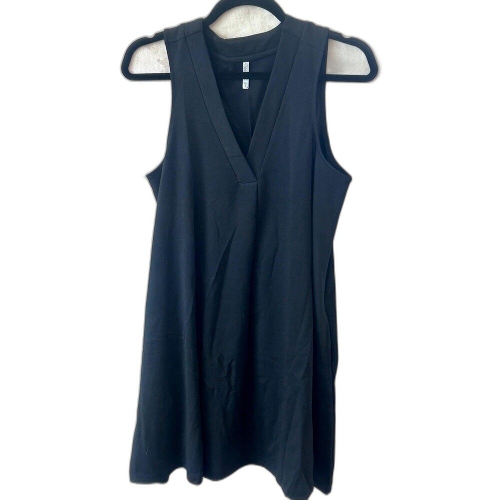 Z Supply Dress Women's Size L Color Black V-Neck Sleeveless Casual Dress
